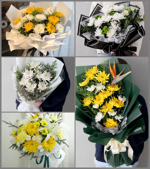 贵州毕节市威宁县草海镇中塘村白事花束代送